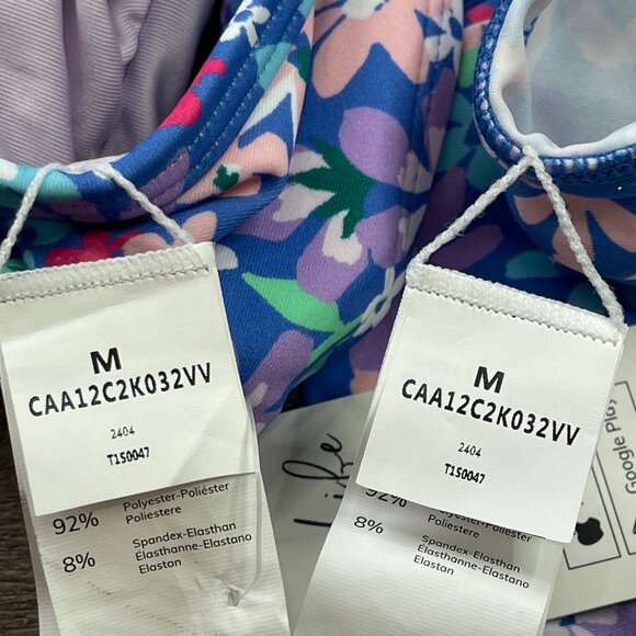 Cupshe Sundry Daisy Ruffled Bralette & High Waist Bikini Set Women's Size Medium - Picture 8 of 8